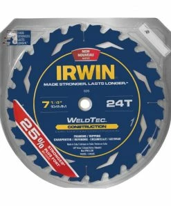 Discount 👍 IRWIN Circular Saw Blades Marathon with Weldtec 7-1/4-in 24-Tooth Carbide Circular Saw Blade 🧨