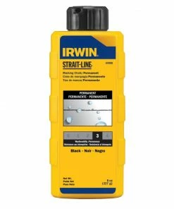 Best Pirce 🧨 IRWIN STRAIT-LINE 8-ozPermanent Marking Line Chalk ⌛