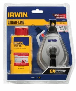 Discount ✨ IRWIN Chalk Reels STRAIT-LINE MACH 6 100-ft Chalk Reel ✨