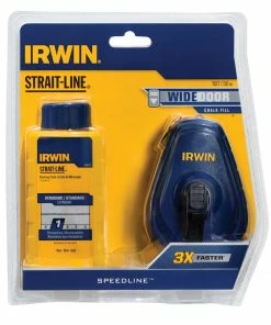 Flash Sale 🌟 IRWIN Chalk Reels STRAIT-LINE SPEEDLINE 100-ft Chalk Reel 💯