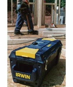 Cheapest 👏 IRWIN Portable Tool Boxes 29-in Blue Resin Lockable Tool Box 🔔 -IRWIN Sales Store 07650434