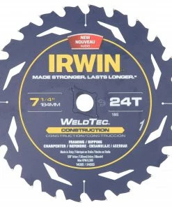 Discount 👍 IRWIN Circular Saw Blades Marathon with Weldtec 7-1/4-in 24-Tooth Carbide Circular Saw Blade 🧨 -IRWIN Sales Store 07784442