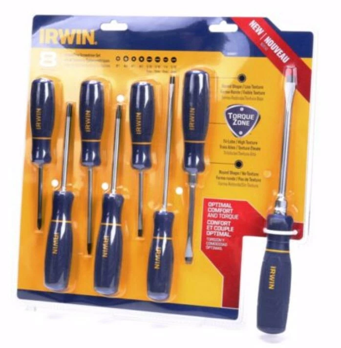 Promo ๐ IRWIN Screwdrivers 8-Piece Plastic Handle Set Screwdriver Set ๐ 4 Promo ๐ IRWIN Screwdrivers 8-Piece Plastic Handle Set Screwdriver Set ๐ - Image 2