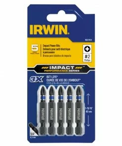 Hot Sale 🛒 IRWIN Impact Driver Bits 5-Piece 1/4-in x 1-15/16-in Phillips Impact Driver Bit ❤️