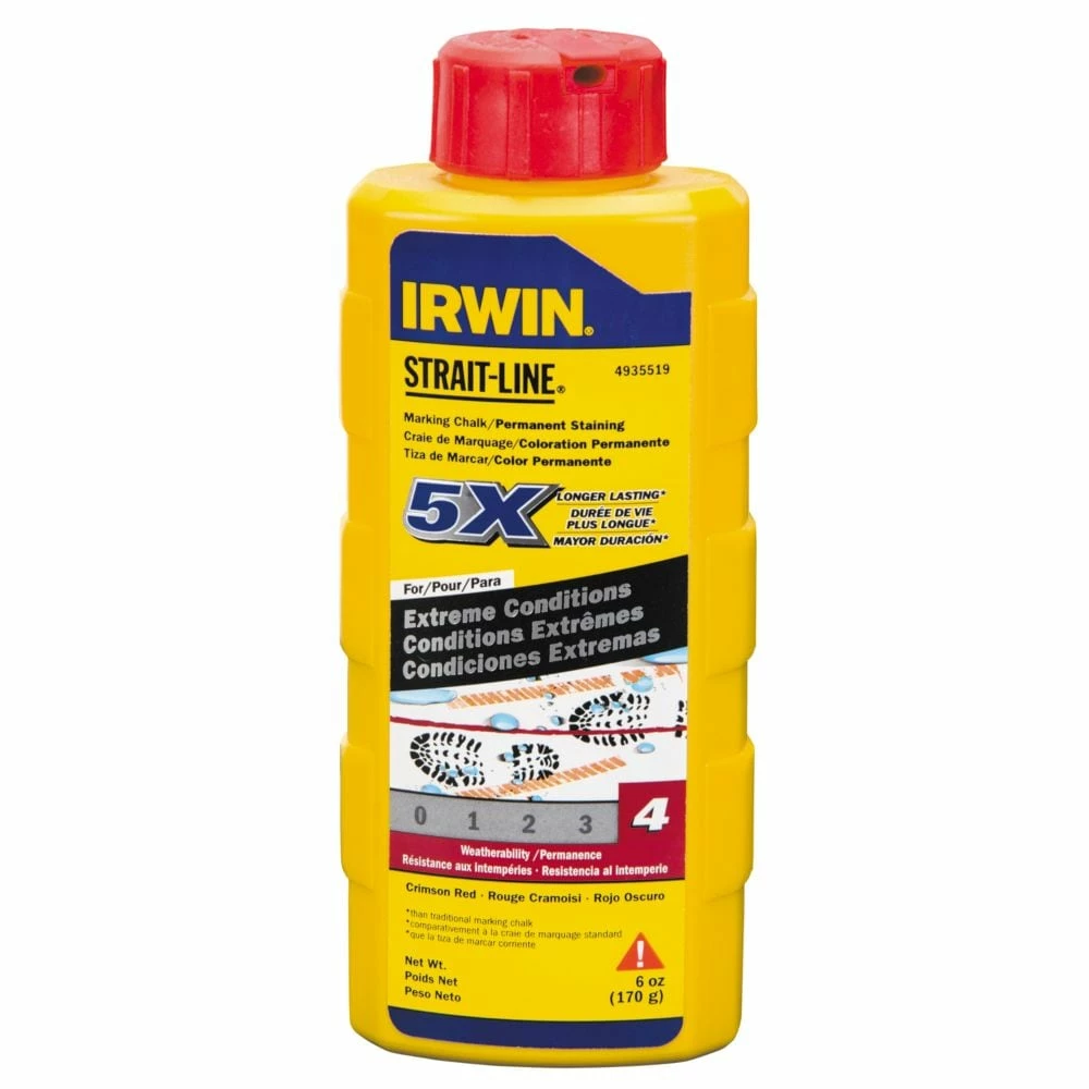 Buy 🛒 IRWIN STRAIT-LINE 6-oz Permanent Staining Line Chalk 🎉 3 Buy 🛒 IRWIN STRAIT-LINE 6-oz Permanent Staining Line Chalk 🎉