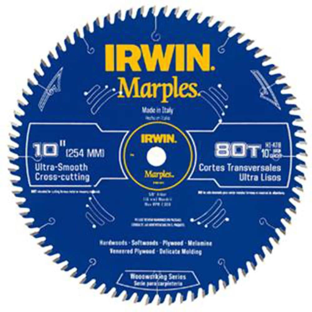 Promo ๐งจ IRWIN Circular Saw Blades Marples 10-in 80-Tooth Carbide Miter/Table Saw Blade ๐ 3 Promo ๐งจ IRWIN Circular Saw Blades Marples 10-in 80-Tooth Carbide Miter/Table Saw Blade ๐