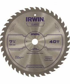 Outlet 🎉 IRWIN Circular Saw Blades Classic 7-1/4-in 40-Tooth Carbide Circular Saw Blade 🧨