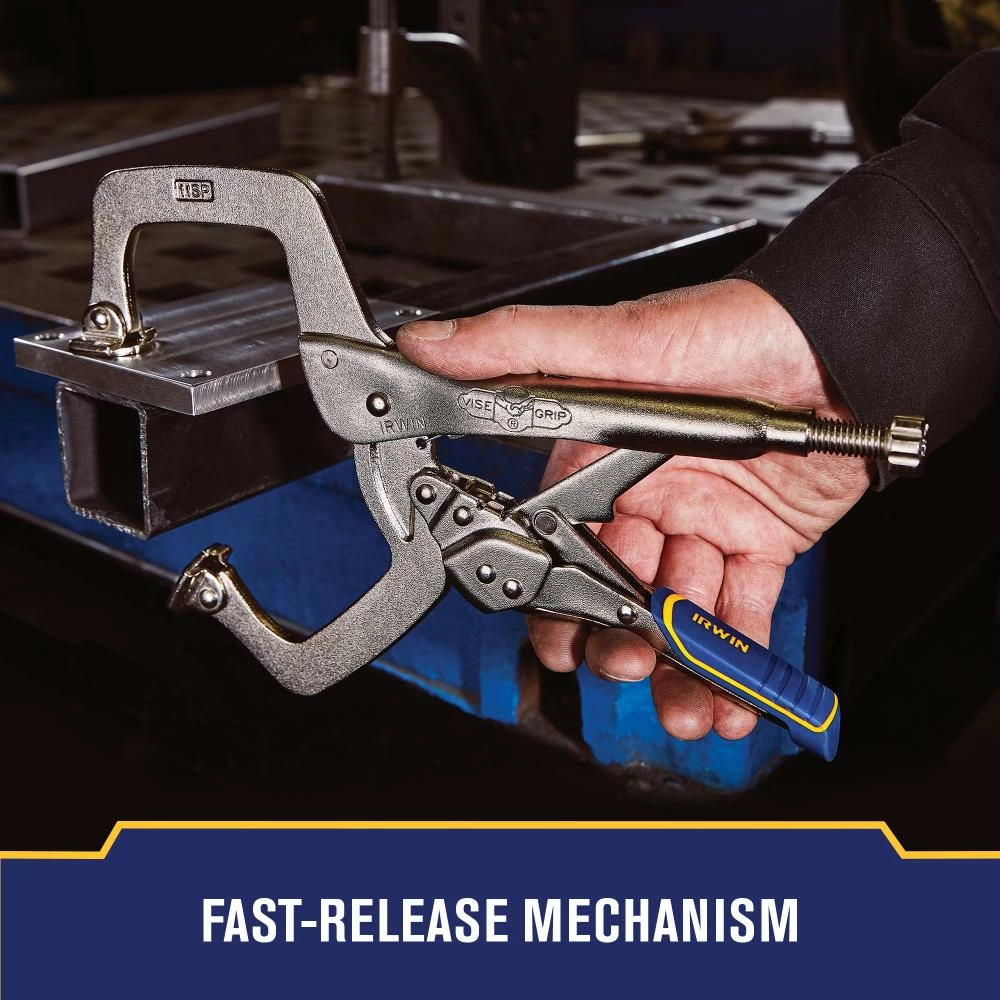 Budget ❤️ IRWIN VISE-GRIP Reduced Hand Span Fast Release 11-in Welding C-clamp Locking Pliers Swivel Tips ✔️ 6 Budget ❤️ IRWIN VISE-GRIP Reduced Hand Span Fast Release 11-in Welding C-clamp Locking Pliers Swivel Tips ✔️ - Image 4