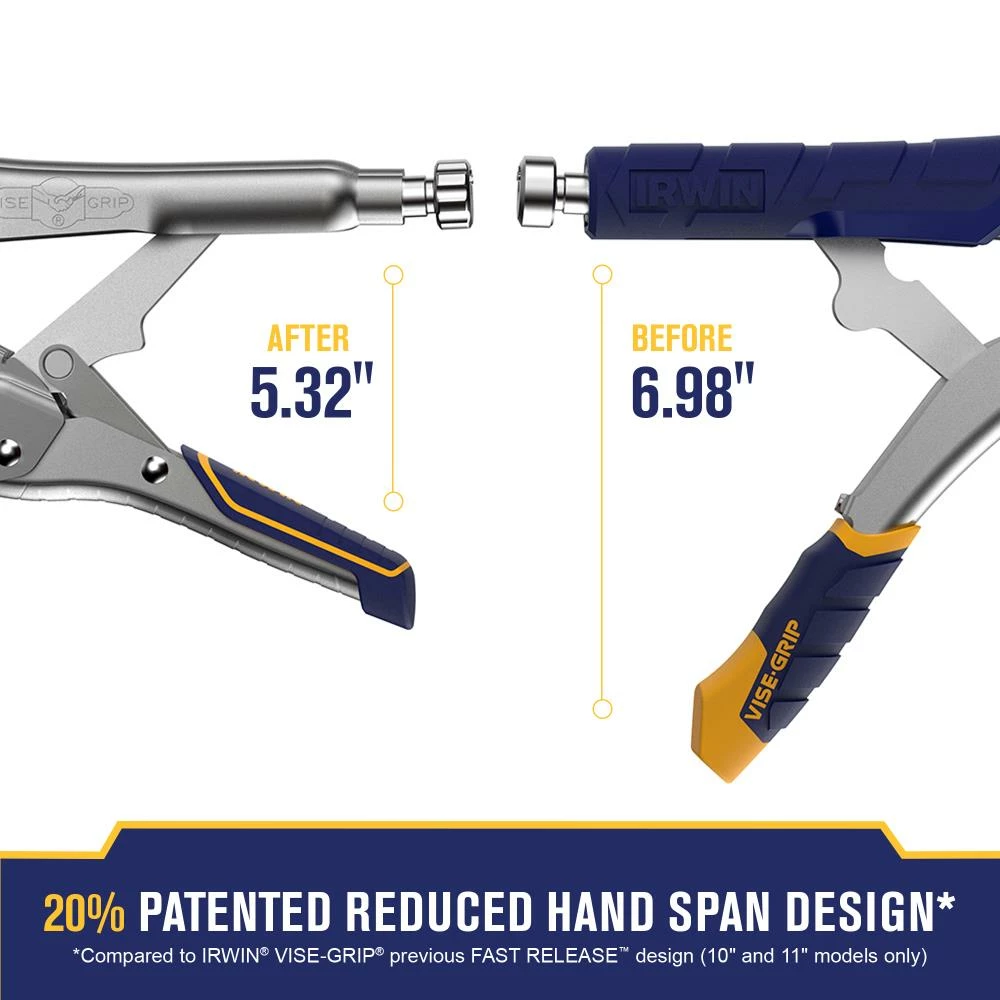 Budget ❤️ IRWIN VISE-GRIP Reduced Hand Span Fast Release 11-in Welding C-clamp Locking Pliers Swivel Tips ✔️ 8 Budget ❤️ IRWIN VISE-GRIP Reduced Hand Span Fast Release 11-in Welding C-clamp Locking Pliers Swivel Tips ✔️ - Image 6