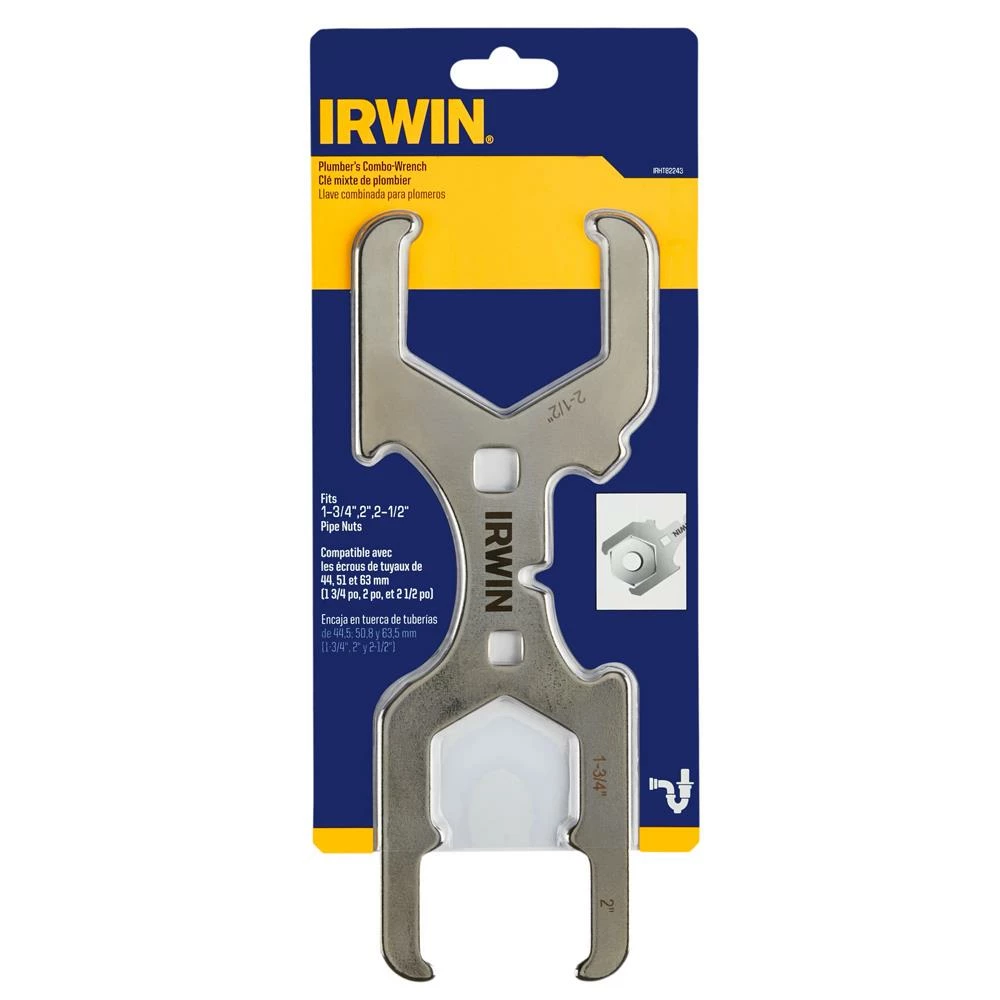 Hot Sale ๐ IRWIN Plumbing Wrenches & Specialty Tools 1-3/4-in, 2-in and 2-1/2-in Hex Combo Wrench ๐ฅ 4 Hot Sale ๐ IRWIN Plumbing Wrenches & Specialty Tools 1-3/4-in, 2-in and 2-1/2-in Hex Combo Wrench ๐ฅ - Image 2