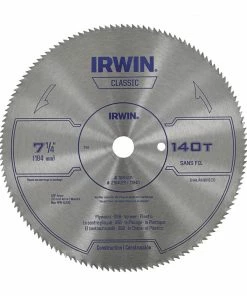 Best Sale 🧨 IRWIN Circular Saw Blades Classic 7-1/4-in 140-Tooth Carbide Circular Saw Blade 🤩