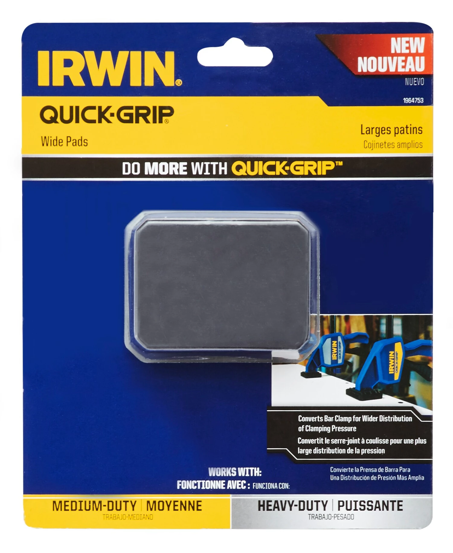 Discount ๐ IRWIN Clamp Attachments QUICK-GRIP Bar Clamp Wide Pads โ 5 Discount ๐ IRWIN Clamp Attachments QUICK-GRIP Bar Clamp Wide Pads โ - Image 3