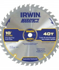 Flash Sale 🧨 IRWIN Circular Saw Blades Marathon 10-in 40-Tooth Carbide Miter/Table Saw Blade 🎉