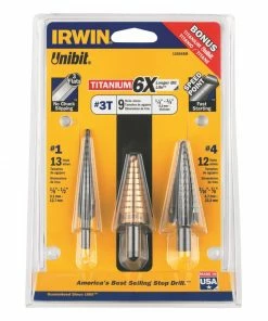 Deals ✔️ IRWIN Step Drill Bits Unibit 3/8-in 13-Step Drill Bit ✔️