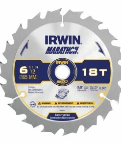 Best Pirce 🌟 IRWIN Circular Saw Blades Marathon 6-1/2-in 18-Tooth Carbide Circular Saw Blade 💯