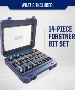 Budget 💯 IRWIN Woodboring Drill Bits Marples 14-Piece 3/8-in Woodboring Forstner Drill Bit Set 👏 -IRWIN Sales Store 17683983