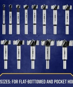 Budget 💯 IRWIN Woodboring Drill Bits Marples 14-Piece 3/8-in Woodboring Forstner Drill Bit Set 👏 -IRWIN Sales Store 17683985