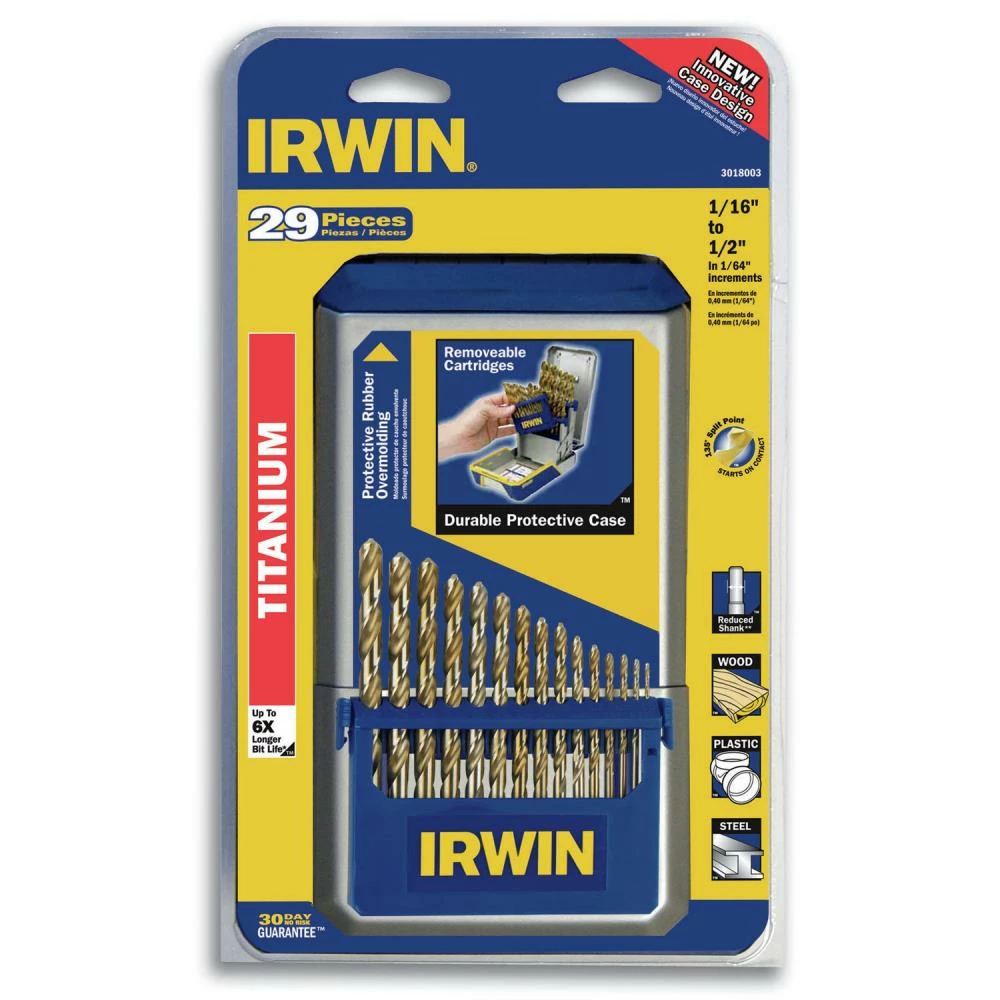 Brand new โญ IRWIN Twist Drill Bits 29-Piece Assorted x Set Titanium Twist Drill Bit Set ๐ 6 Brand new โญ IRWIN Twist Drill Bits 29-Piece Assorted x Set Titanium Twist Drill Bit Set ๐ - Image 4