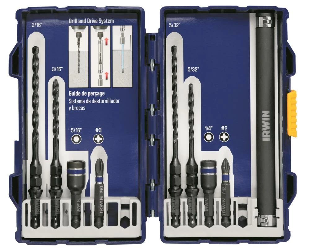 Deals ✨ IRWIN Masonry Drill Bits 9-Piece x Set Carbide Masonry Drill Bit Set for Rotary Drill/Impact Driver ⌛ 3 Deals ✨ IRWIN Masonry Drill Bits 9-Piece x Set Carbide Masonry Drill Bit Set for Rotary Drill/Impact Driver ⌛