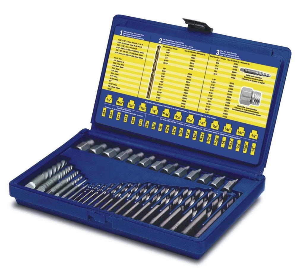 Best Sale ๐ IRWIN Screw Extractors & Sets Extractor and DRL Bit 35PC Set ๐ฏ 3 Best Sale ๐ IRWIN Screw Extractors & Sets Extractor and DRL Bit 35PC Set ๐ฏ
