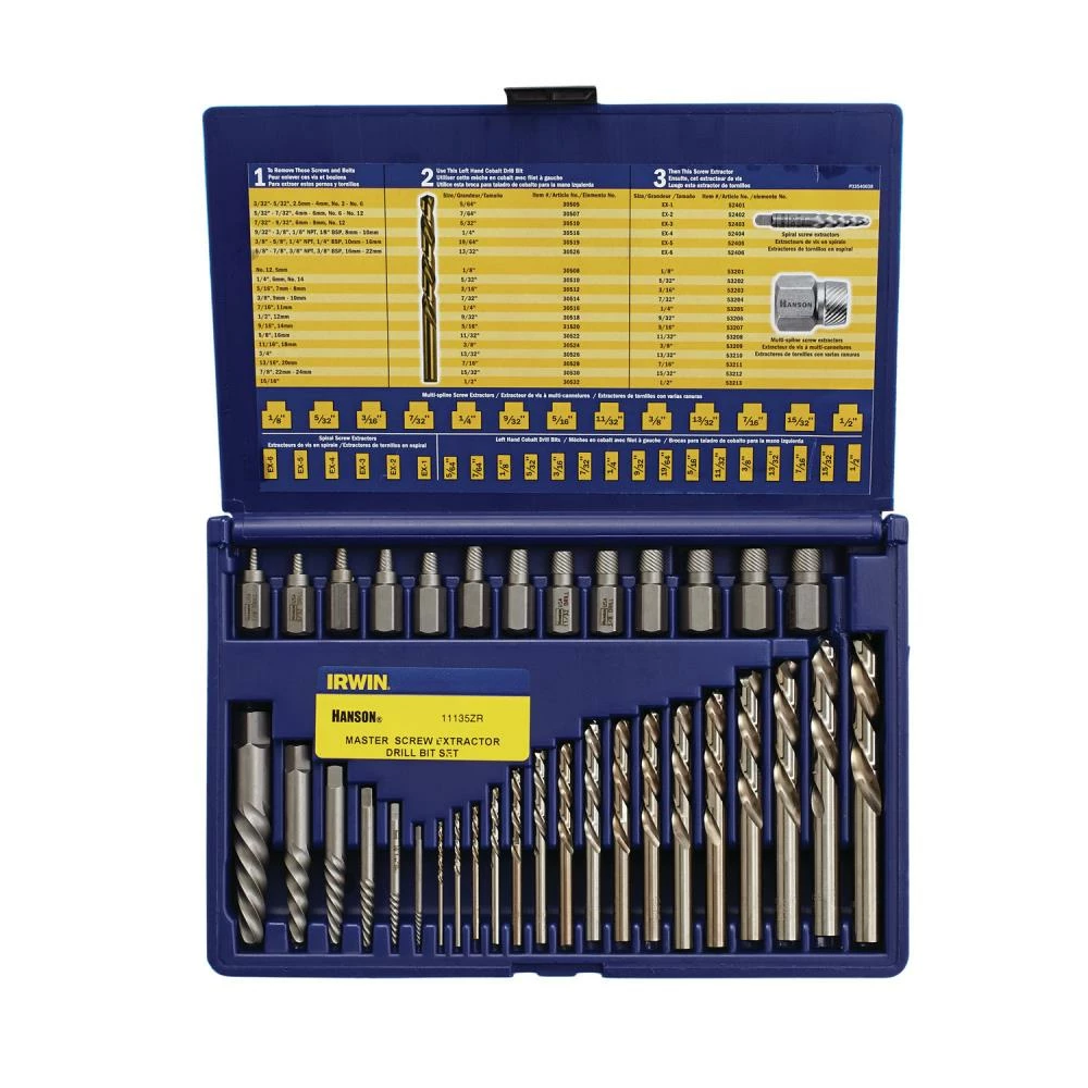 Best Sale ๐ IRWIN Screw Extractors & Sets Extractor and DRL Bit 35PC Set ๐ฏ 5 Best Sale ๐ IRWIN Screw Extractors & Sets Extractor and DRL Bit 35PC Set ๐ฏ - Image 3