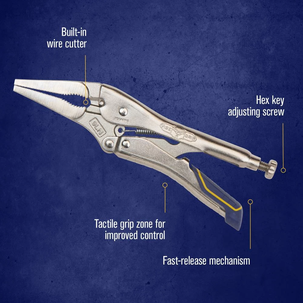 Wholesale โจ IRWIN VISE-GRIP Fast Release 9-in Long Nose Locking Pliers with Wire Cutter ๐ 8 Wholesale โจ IRWIN VISE-GRIP Fast Release 9-in Long Nose Locking Pliers with Wire Cutter ๐ - Image 6