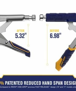 Outlet ✨ IRWIN VISE-GRIP Reduced Hand Span Fast Release 11-in Welding C-clamp Locking Pliers 💯 -IRWIN Sales Store 18313677