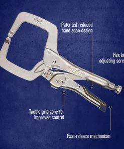 Outlet ✨ IRWIN VISE-GRIP Reduced Hand Span Fast Release 11-in Welding C-clamp Locking Pliers 💯 -IRWIN Sales Store 18313681