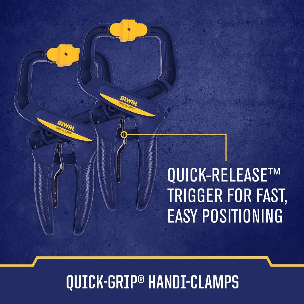 Discount ๐ IRWIN Clamps QUICK-GRIP 8-Pack Assorted Assorted Clamp Set Clamp ๐ 7 Discount ๐ IRWIN Clamps QUICK-GRIP 8-Pack Assorted Assorted Clamp Set Clamp ๐ - Image 5