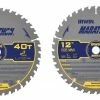Budget 🎁 IRWIN Circular Saw Blades Irwin Marathon Large Diameter Saw Blades Marathon 2-Pack 12-in 40-Tooth Tungsten Carbide-tipped Steel Miter Saw Blade Set 🎁 -IRWIN Sales Store 44096168