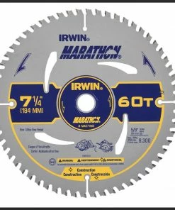 Best Pirce 🔥 IRWIN Circular Saw Blades Irwin Marathon Small Diameter Saw Blades Marathon 7-1/4-in 60-Tooth Tungsten Carbide-tipped Steel Circular Saw Blade ❤️