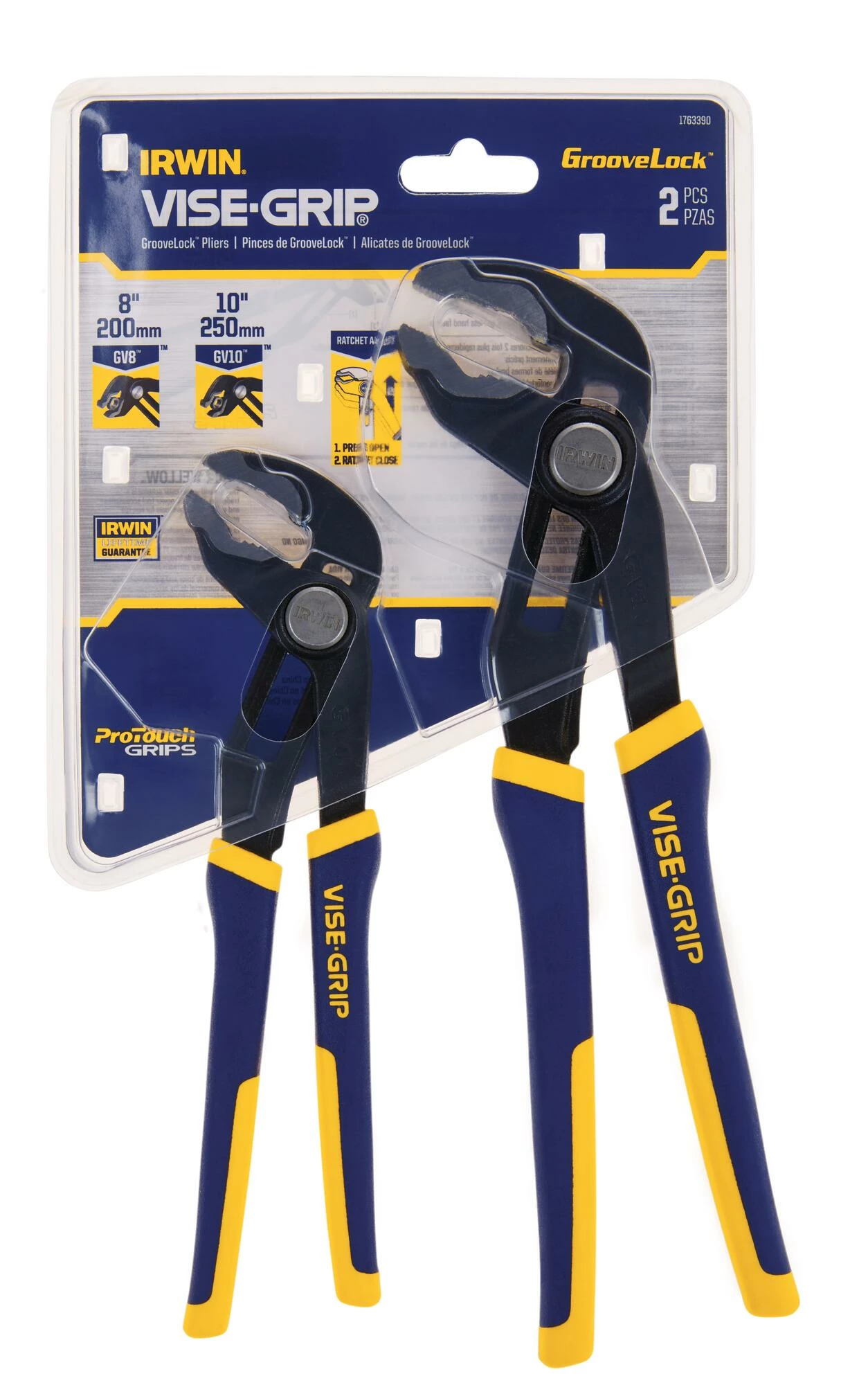 New ๐ IRWIN Plier Sets Visegrip Quick Adjusting GrooveLock 2-Pack Tongue & Groove Plier Set ๐ 5 New ๐ IRWIN Plier Sets Visegrip Quick Adjusting GrooveLock 2-Pack Tongue & Groove Plier Set ๐ - Image 3